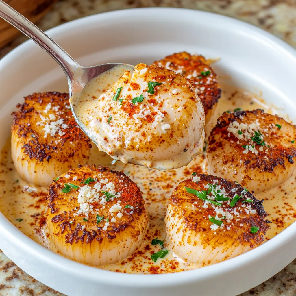 A bowl of food with a spoon in it.