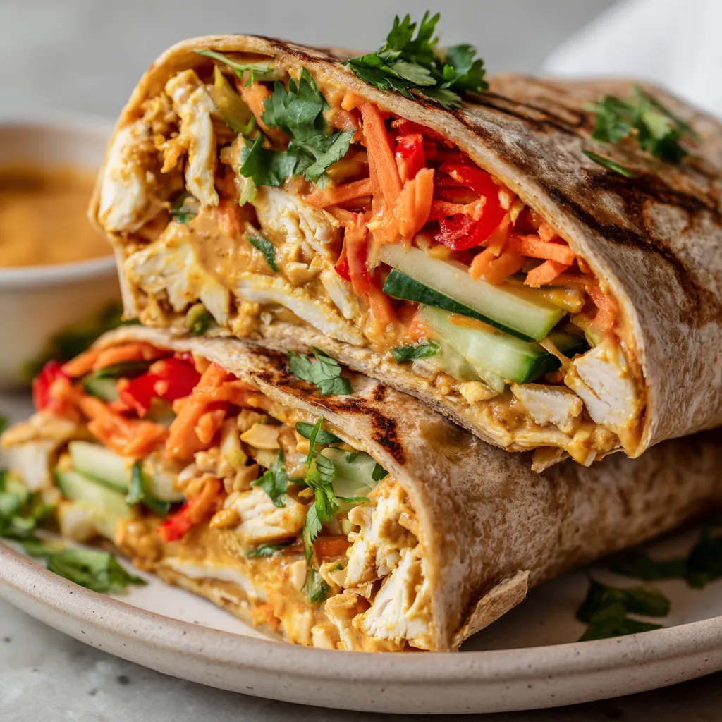 A sandwich with carrots and cucumbers.