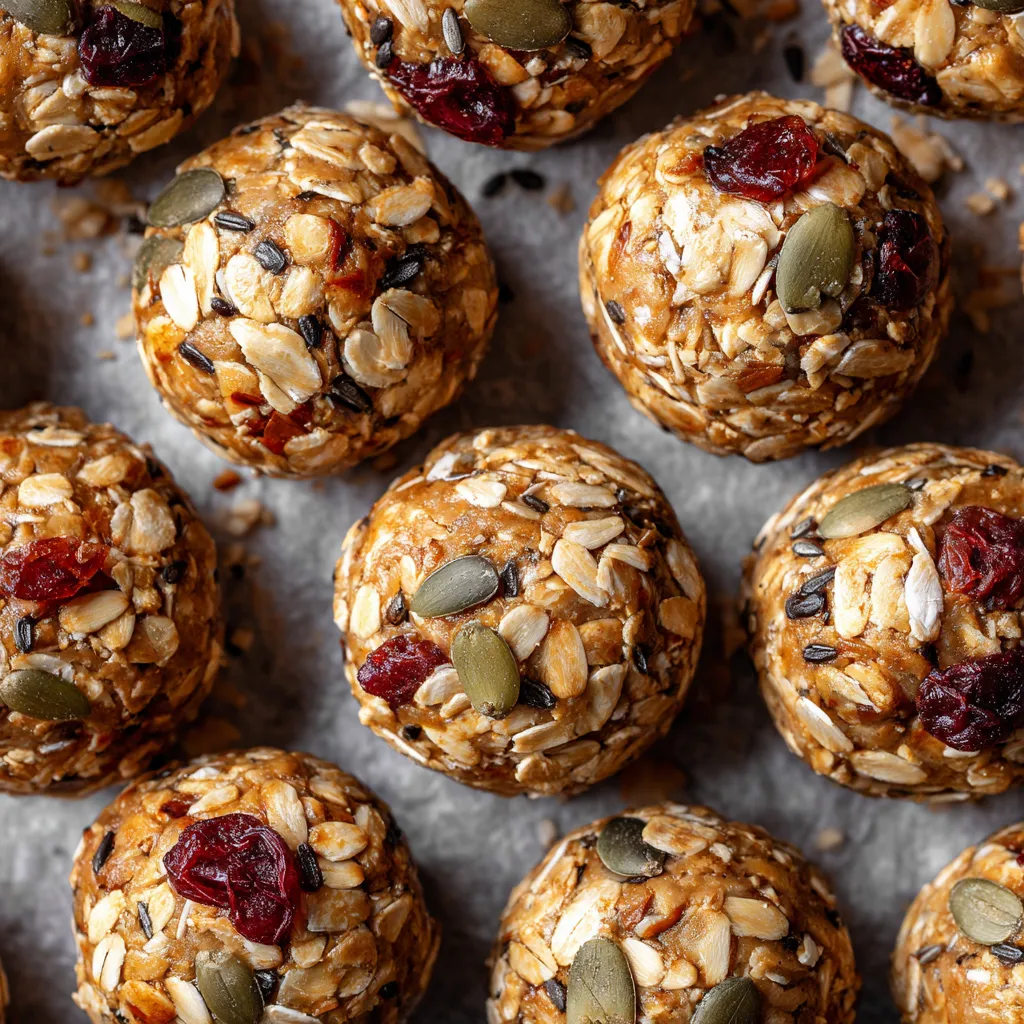 A close up of a bowl of granola balls.