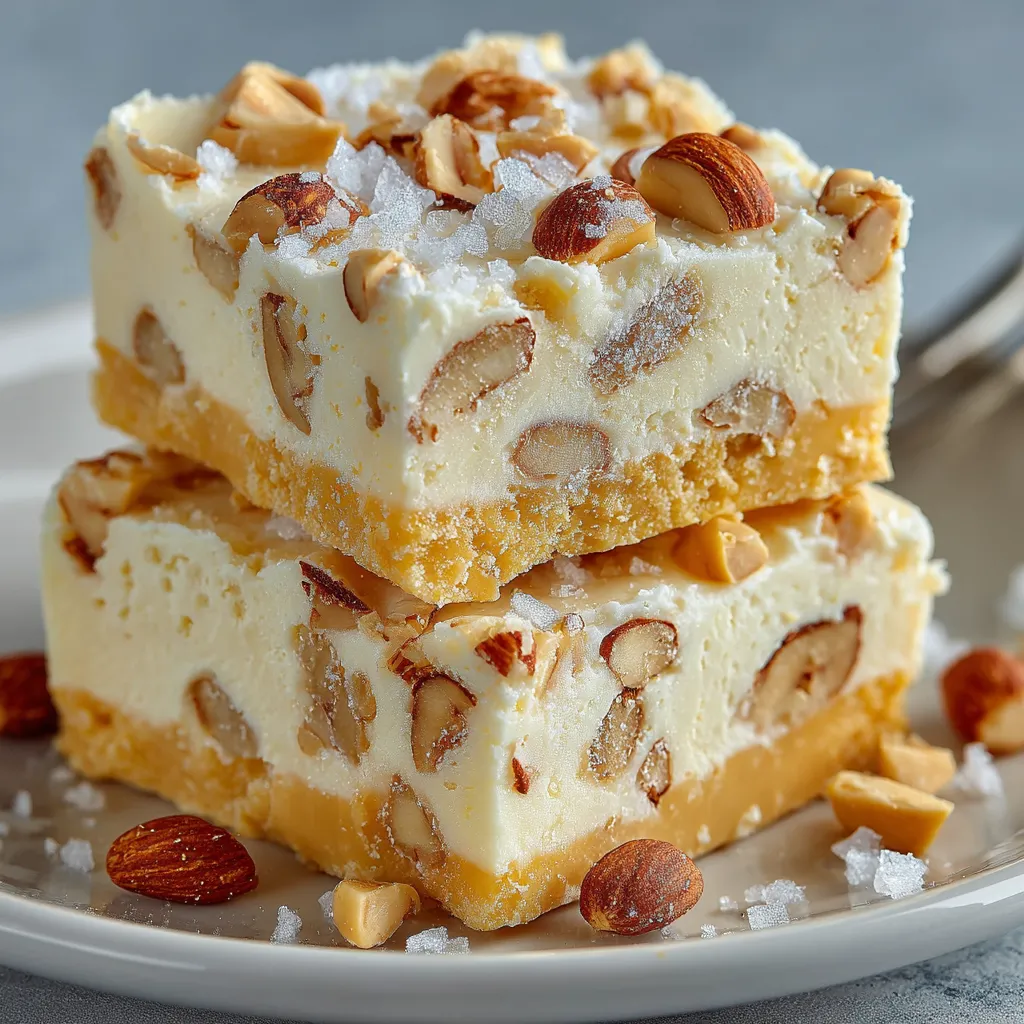 A slice of white chocolate peanut butter fudge.