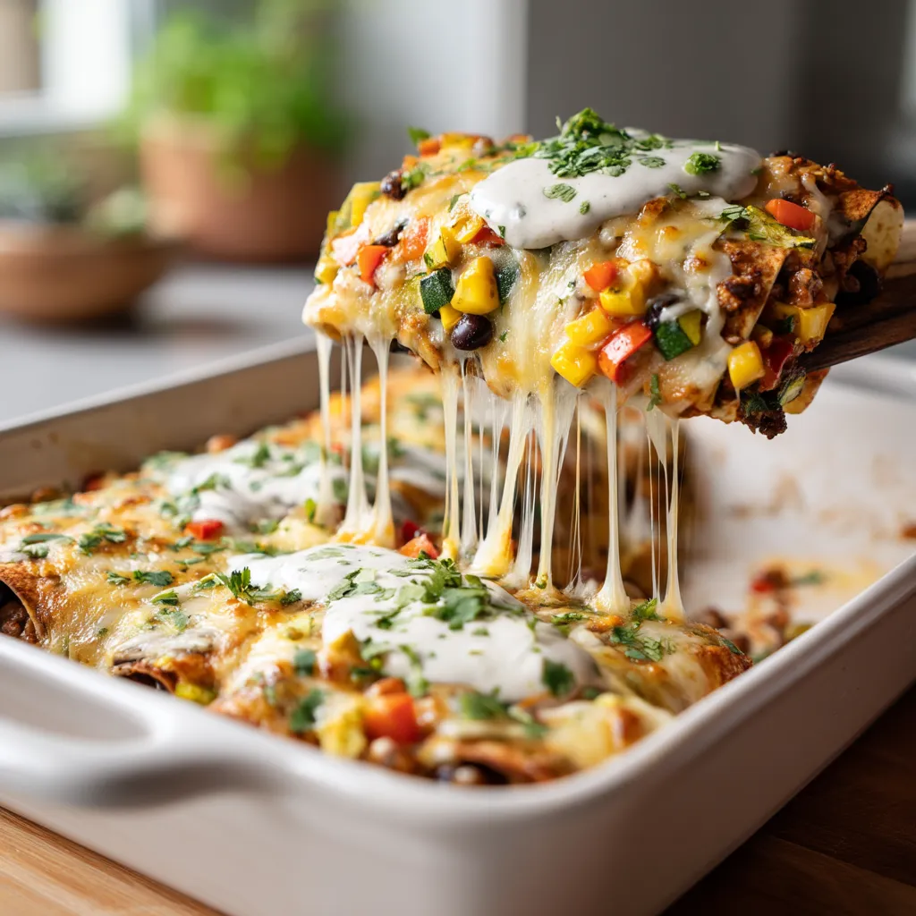 A pizza with cheese and vegetables.