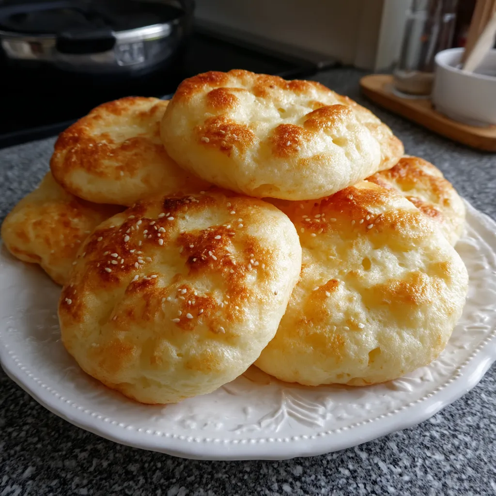 A plate of bread.
