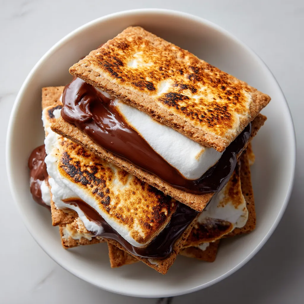 A bowl of marshmallows with chocolate sauce.