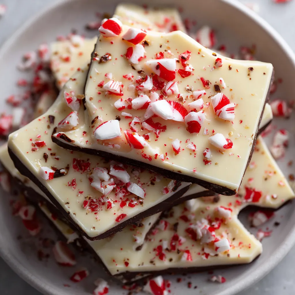 A plate of candy with red and white stripes.