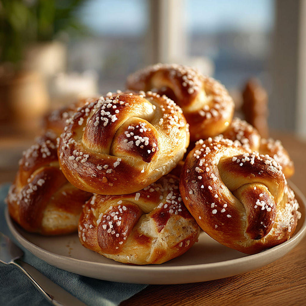 A plate of bread with sugar on top.