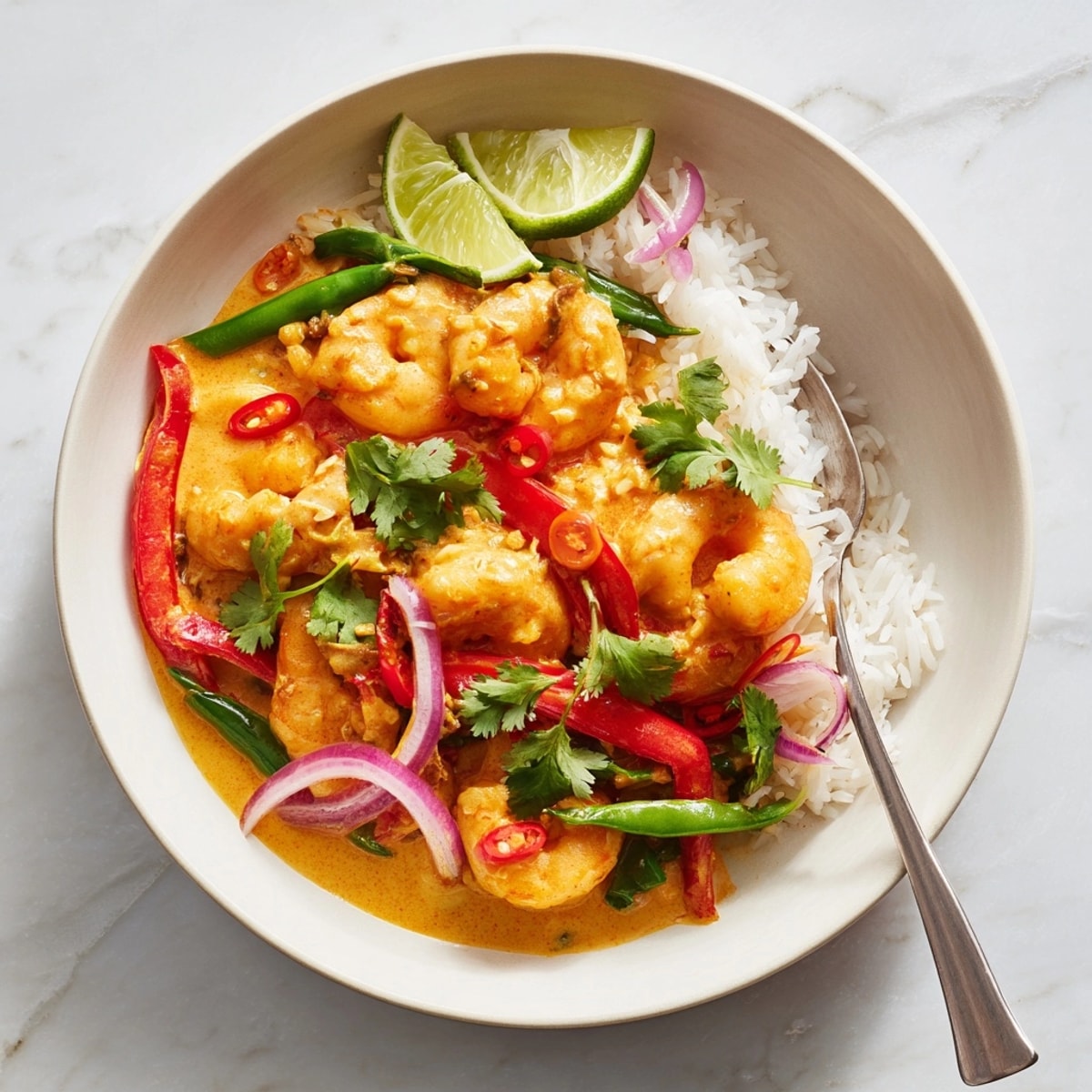Easy Shrimp Coconut Curry Bowls recipe: A quick, healthy, and flavorful weeknight dinner.