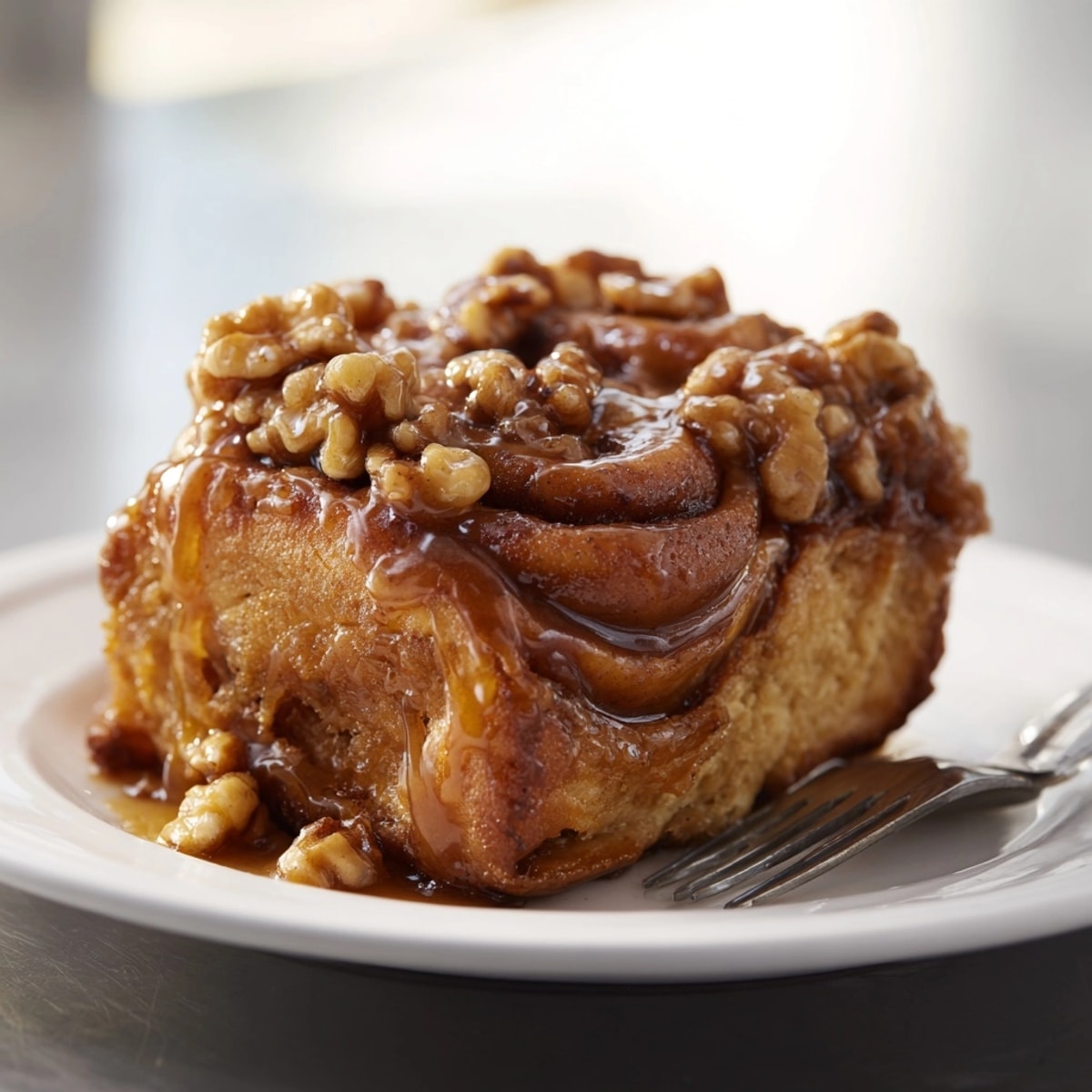 Homemade Cinnamon Maple Walnut Sticky Buns are perfect for sharing at your next brunch.