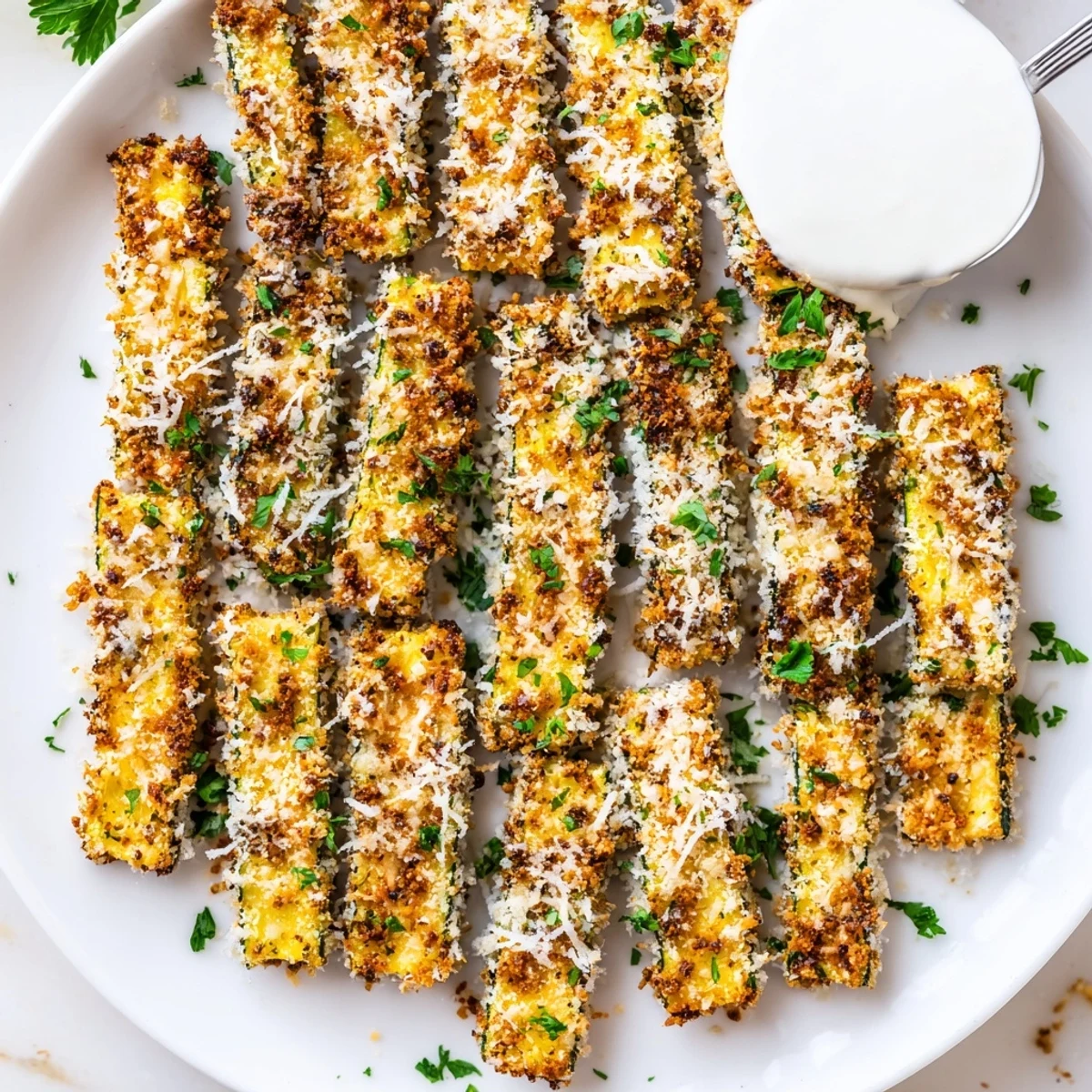 Savory Cheesy Cajun Zucchini Sticks, a crunchy snack bursting with flavor.