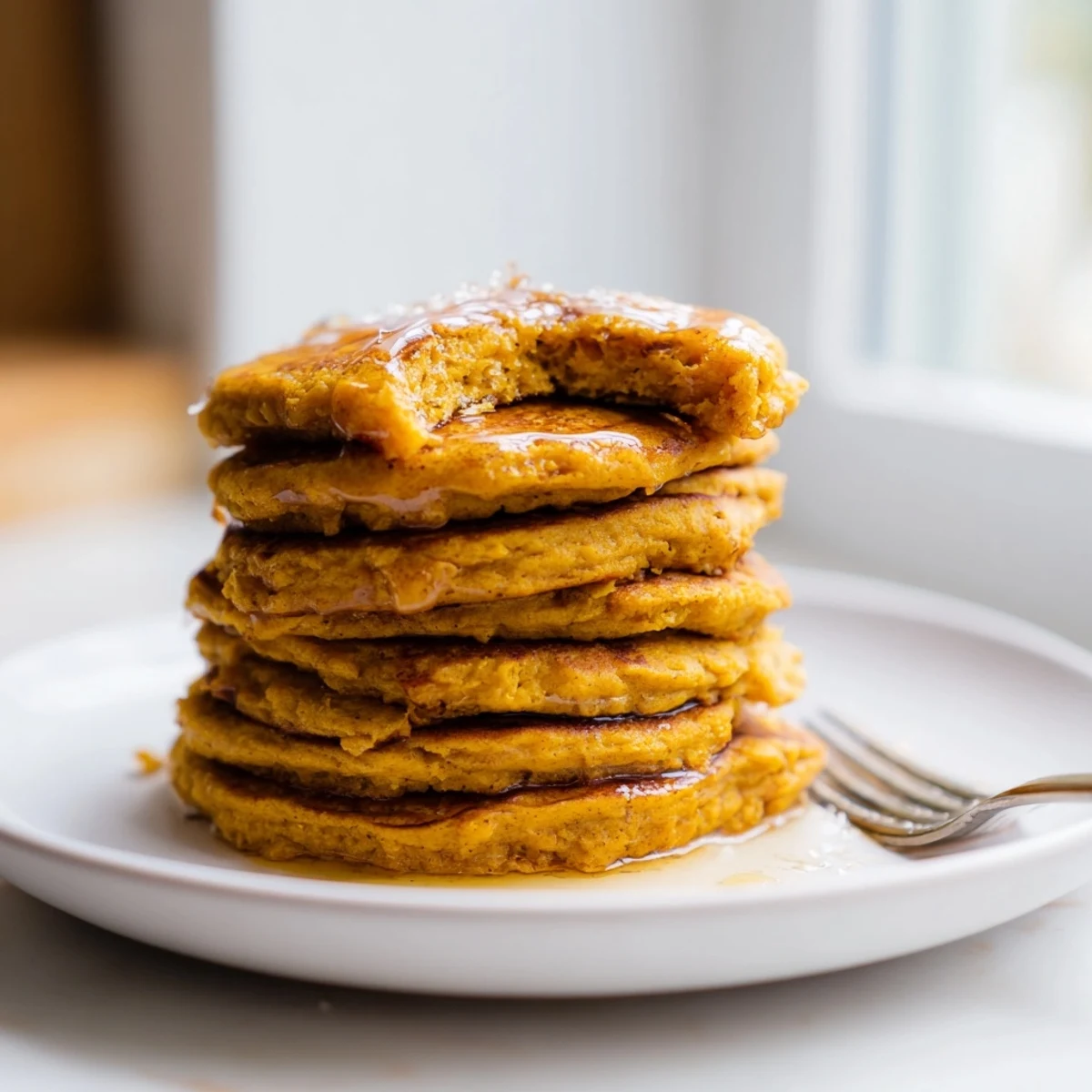 Cinnamon Sweet Potato Protein Pancakes