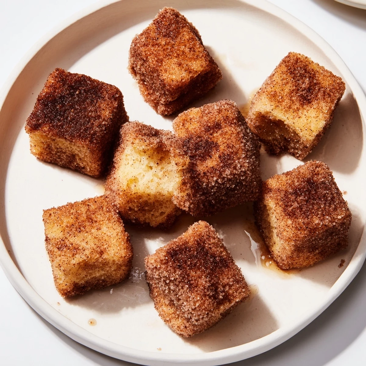 Deliciously warm Cinnamon Brown Sugar French Toast Bites, perfect for brunch gatherings or snacks.