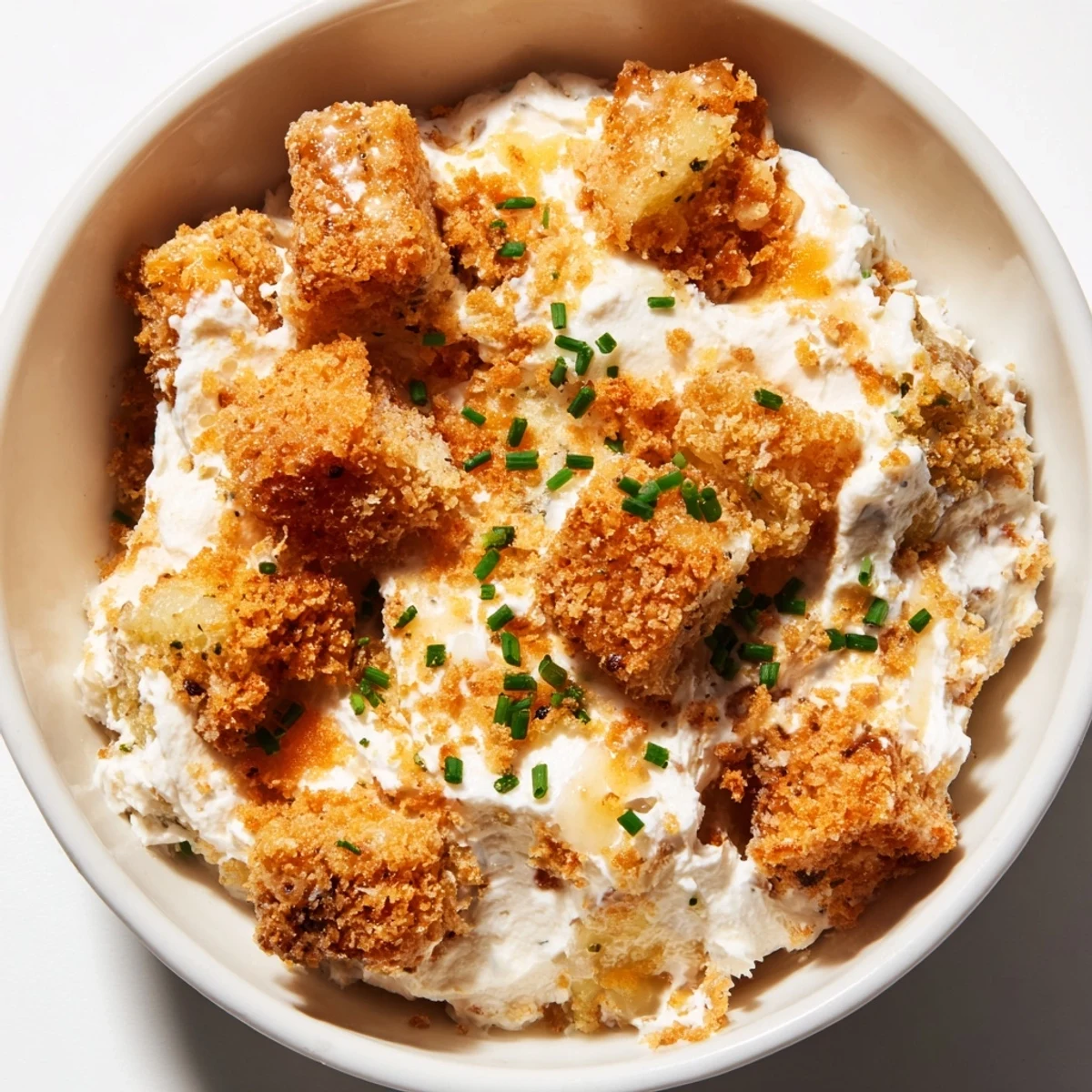 Golden fried pickles nestled in a smooth, sweet Honey Butter Fried Pickle Dip.