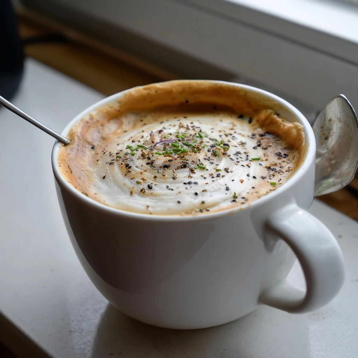 Delightful and unique Onion Latte served with hints of espresso and indulgent milk.  