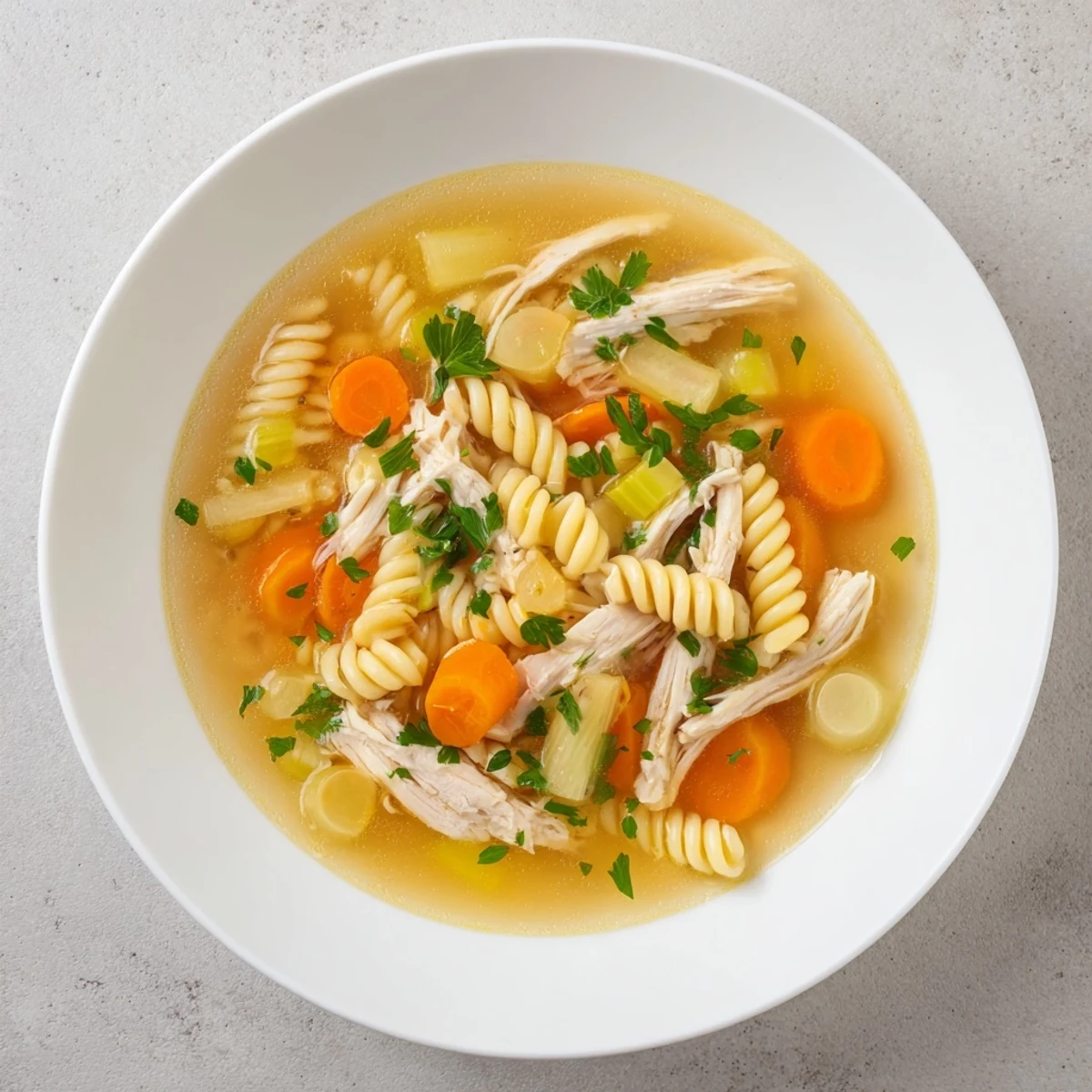 Fragrant and flavorful, creamy Crockpot Chicken Noodle Soup brimming with tender chicken and veggies.