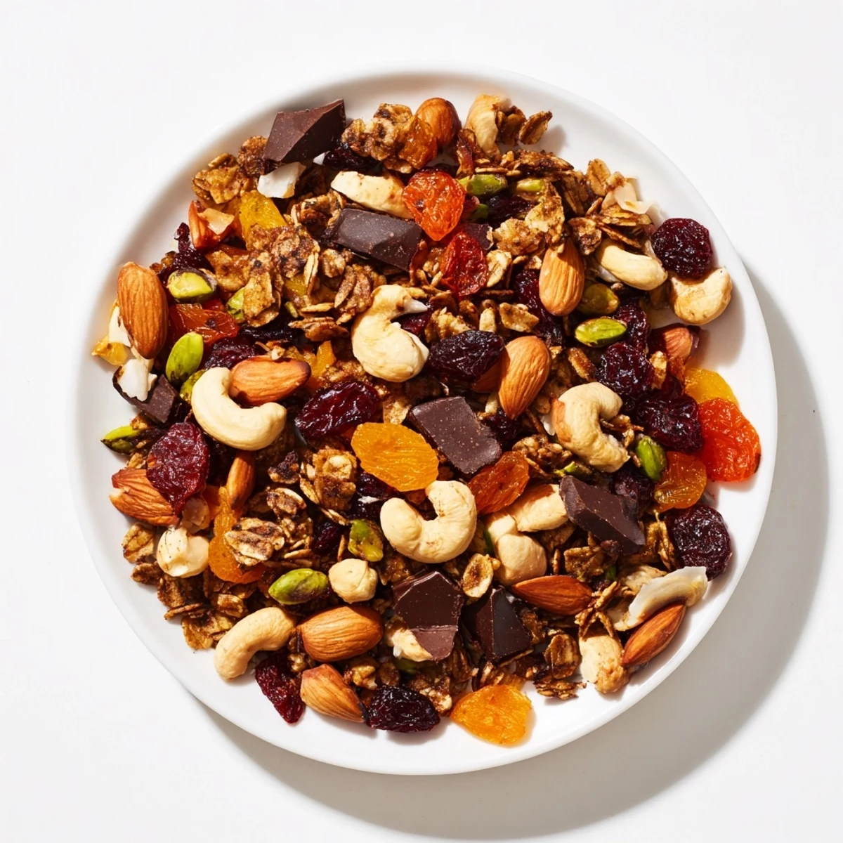 Appealing image of the colorful Mountain High Adventure Snack Mix, a perfect trail-ready snack.