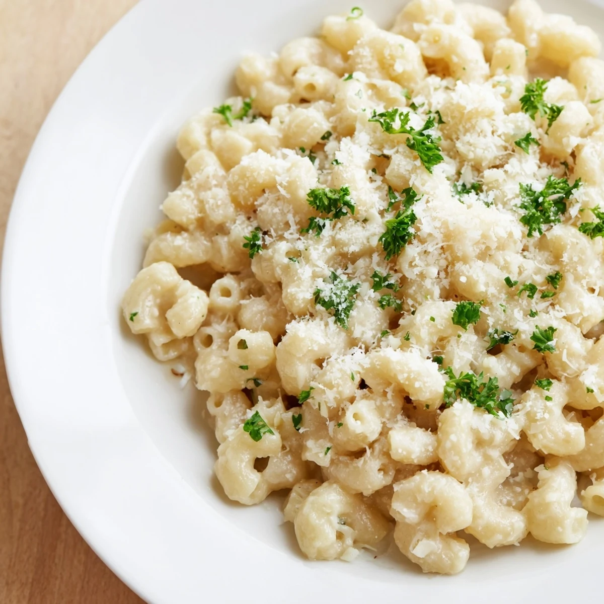 Delicious, simple ditalini pasta with creamy garlic sauce, perfect for a cozy weeknight meal.