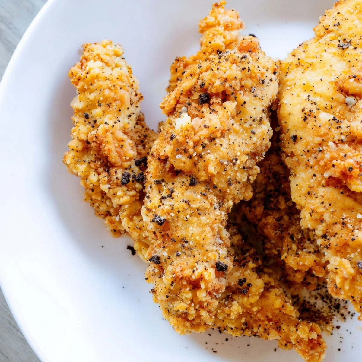 Golden, crispy DIY KFC Oreo Krusher fried chicken tenders, ready to be devoured with a sweet crunch.