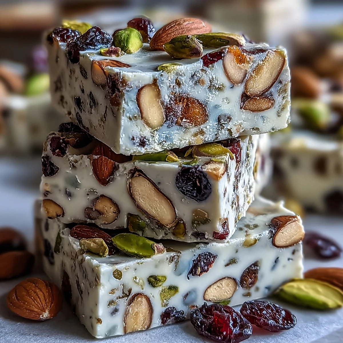 Chewy Pistachio Nougat Candy #1300