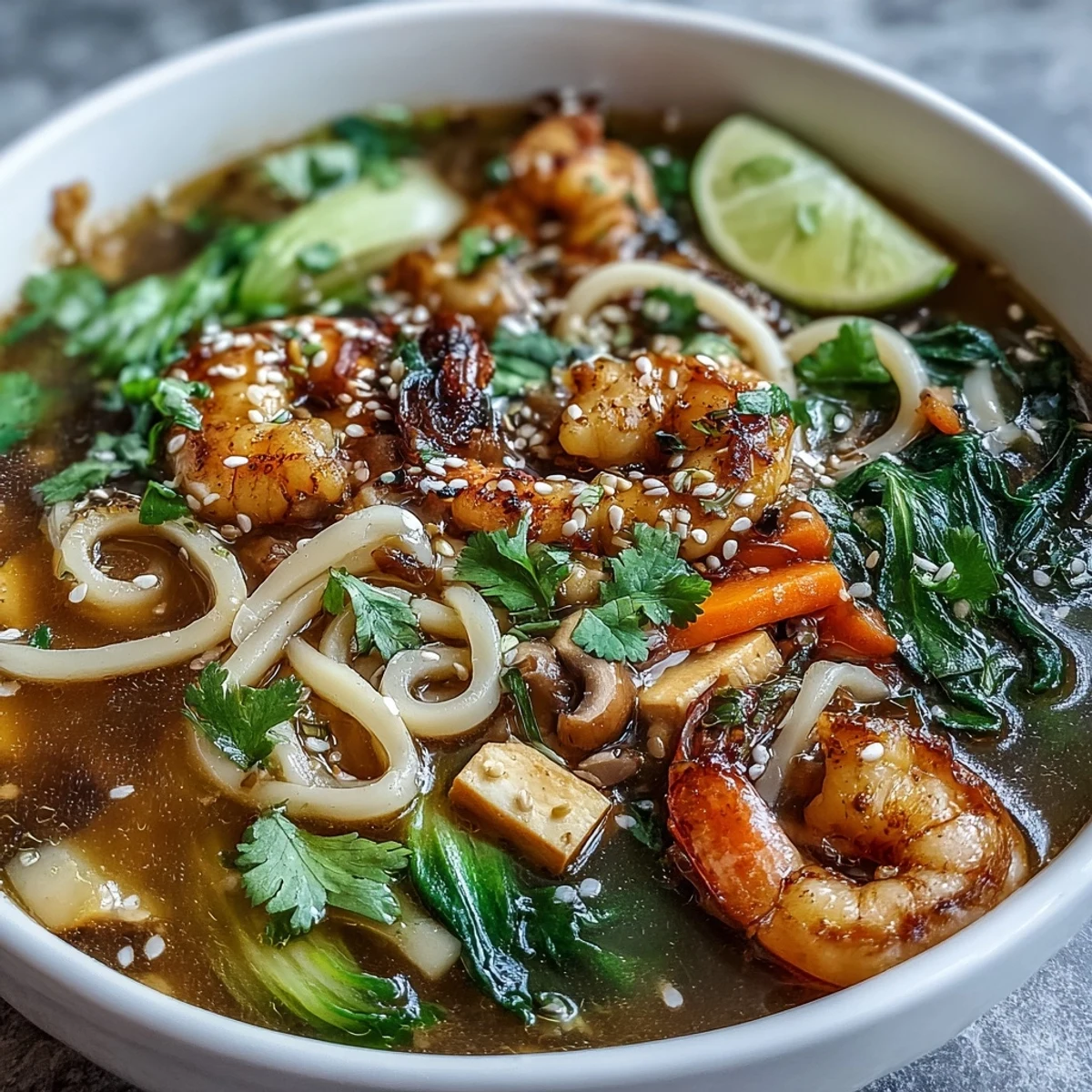 Steaming mini hot pot bowls with tender beef, bok choy, and noodles in a fragrant broth.