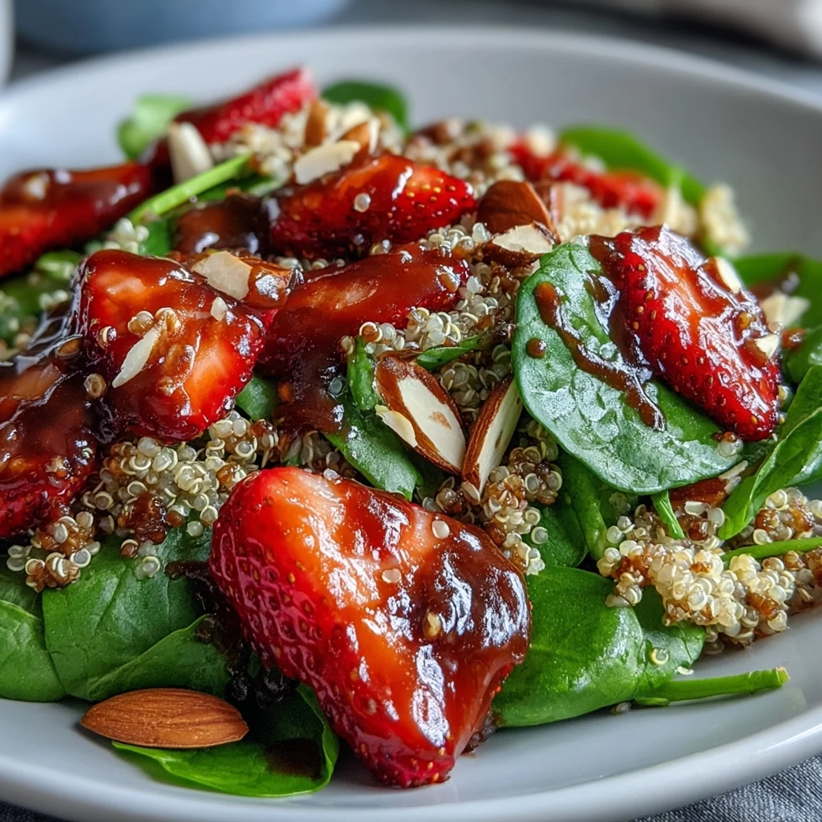 Strawberry Spinach Quinoa Salad