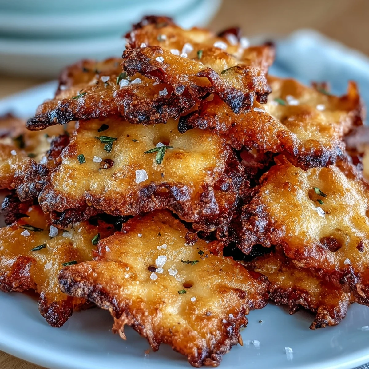 Homemade Ranch-Flavored Sourdough Cheez-Its with sharp cheddar and tangy ranch seasoning, baked golden and crispy for game day snacking.