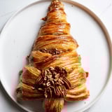 Baked Brie en Croûte Pine Tree is a beautiful, holiday appetizer; imagine the soft cheese inside.