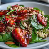 Strawberry Spinach Quinoa Salad