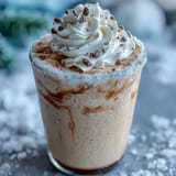 A creamy vanilla bean frappuccino protein shake blended with real vanilla and ice for a refreshing treat.  