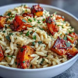 Golden roasted butternut squash and sage enriches this comforting orzo pasta.