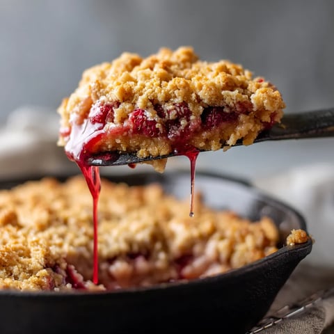 A spoon is dripping sauce on a dessert.