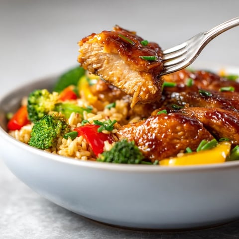 A fork is in a bowl of food.