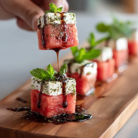 A slice of watermelon with a dollop of yogurt on top.