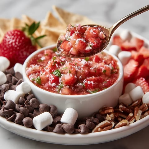 A spoon is scooping up a bowl of food.