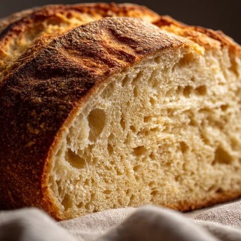 A loaf of bread on a table.