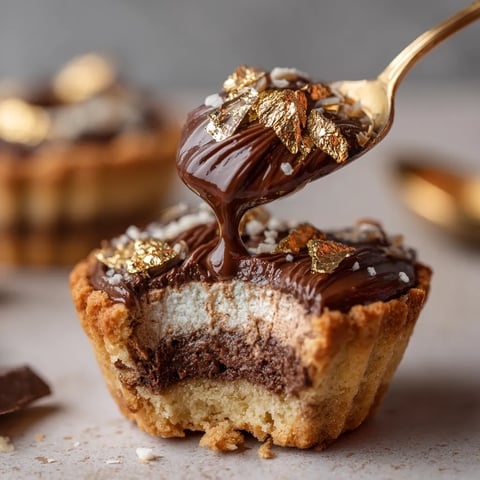 A chocolate covered cupcake with a spoonful of chocolate on top.