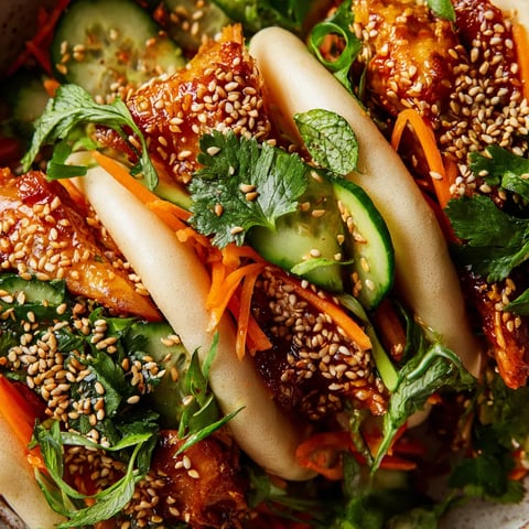 A plate of food with a jackfruit bao and vegetables.
