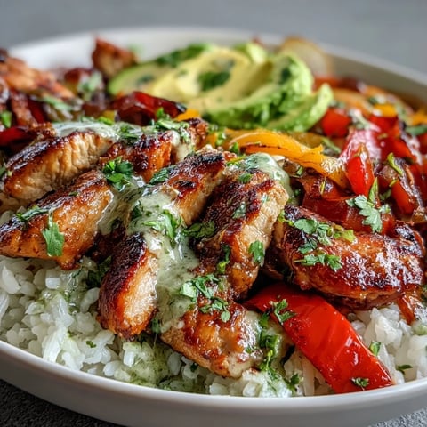 Vibrant chicken fajita meal prep bowls with cilantro-lime rice, colorful bell peppers, and juicy cherry tomatoes for a healthy lunch.
