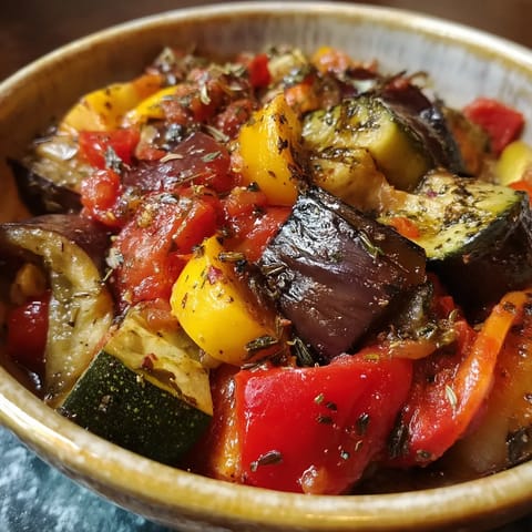 A bowl of vegetables with a zucchini and a red pepper.