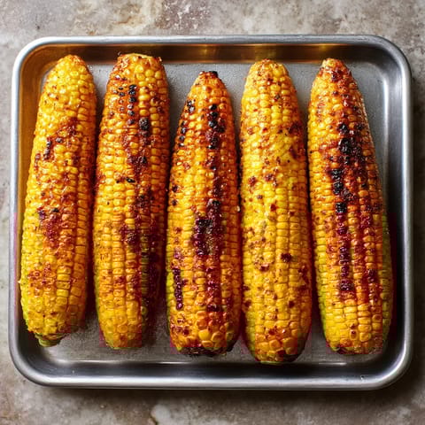 A pan of corn on the cob.