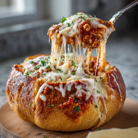 A cheese and tomato pizza is being served on a wooden cutting board.