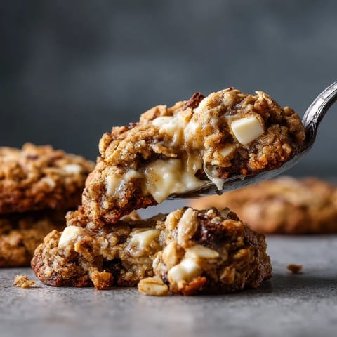 A spoon is in a bowl of granola.
