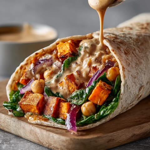 A sandwich with sauce on it.