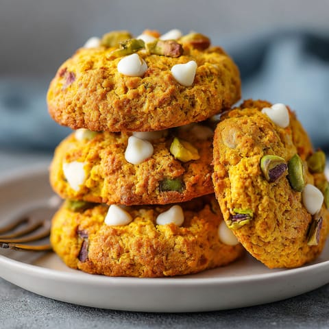 A stack of orange cookies with white icing.