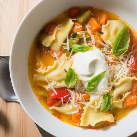 Creamy Lasagne Soup with Pumpkin Ricotta: A spoonful of comfort food for chilly evenings.