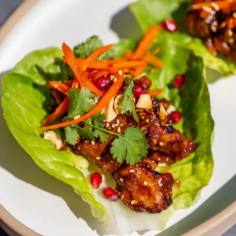 Korean BBQ Chicken Wraps