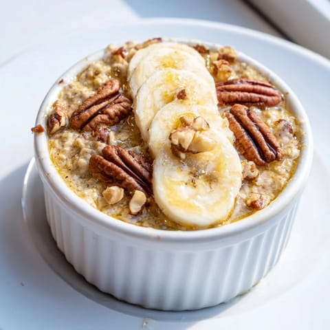 Baked Oats Banana Honey