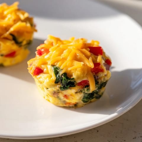 Festive egg muffins with vegetables