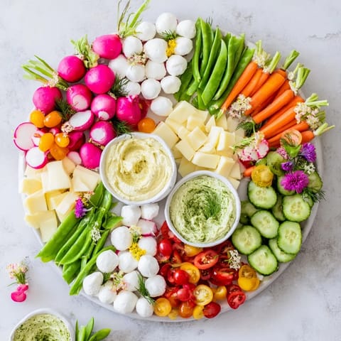 Spring Wreath Appetizer Platter