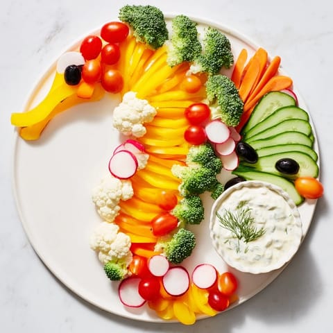 Seahorse Veggie Dip Platter