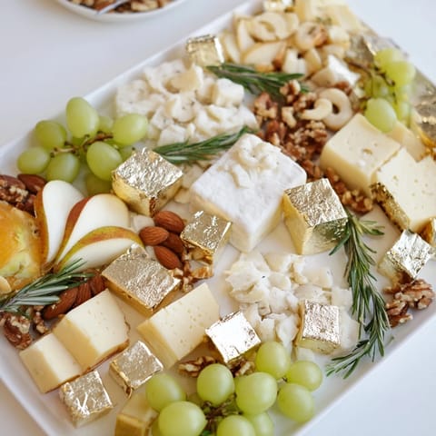Gold and Silver Cheese Board