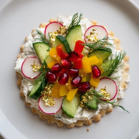 Festive ornament cracker toppings